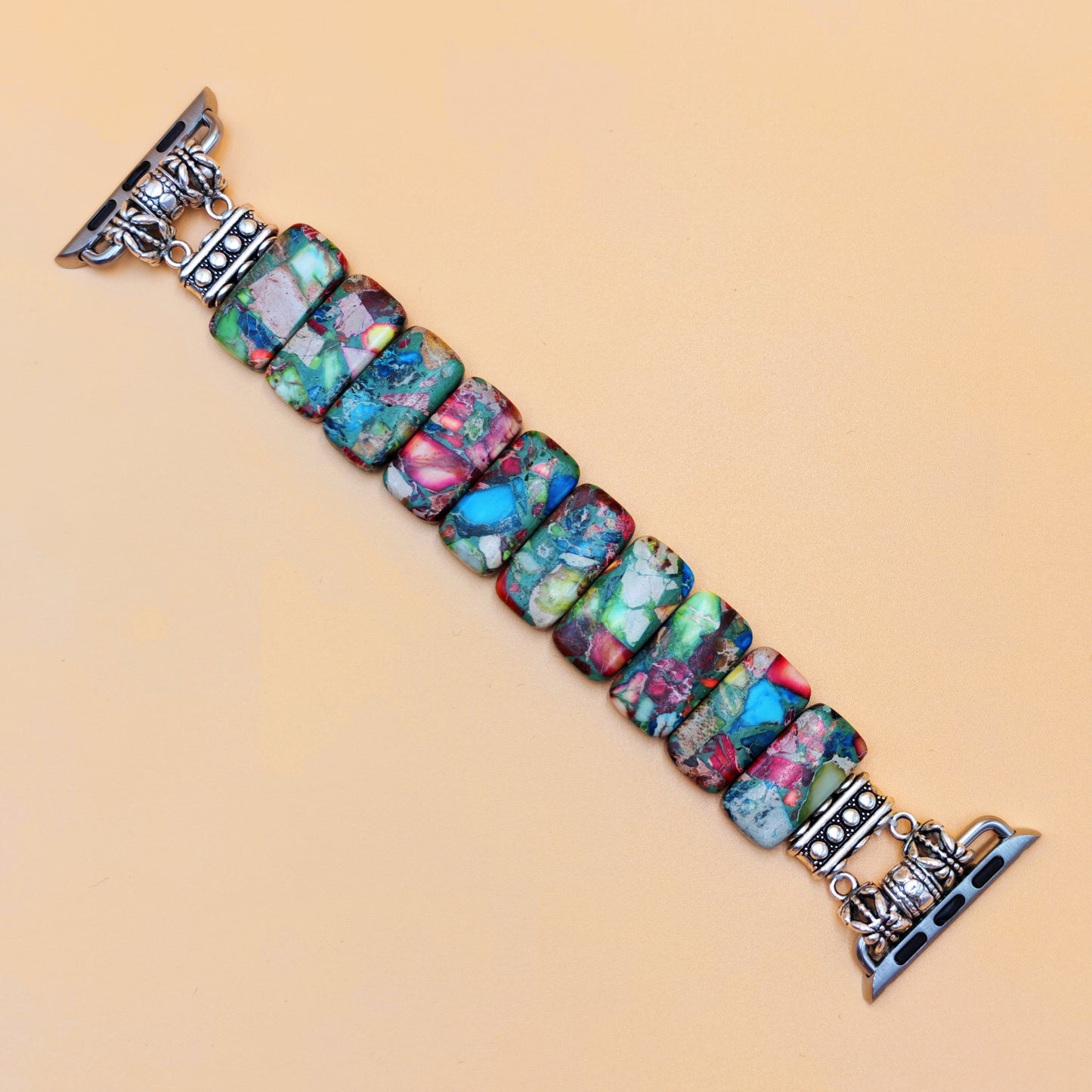 Stretchy Jasper Stone Apple Watch Band