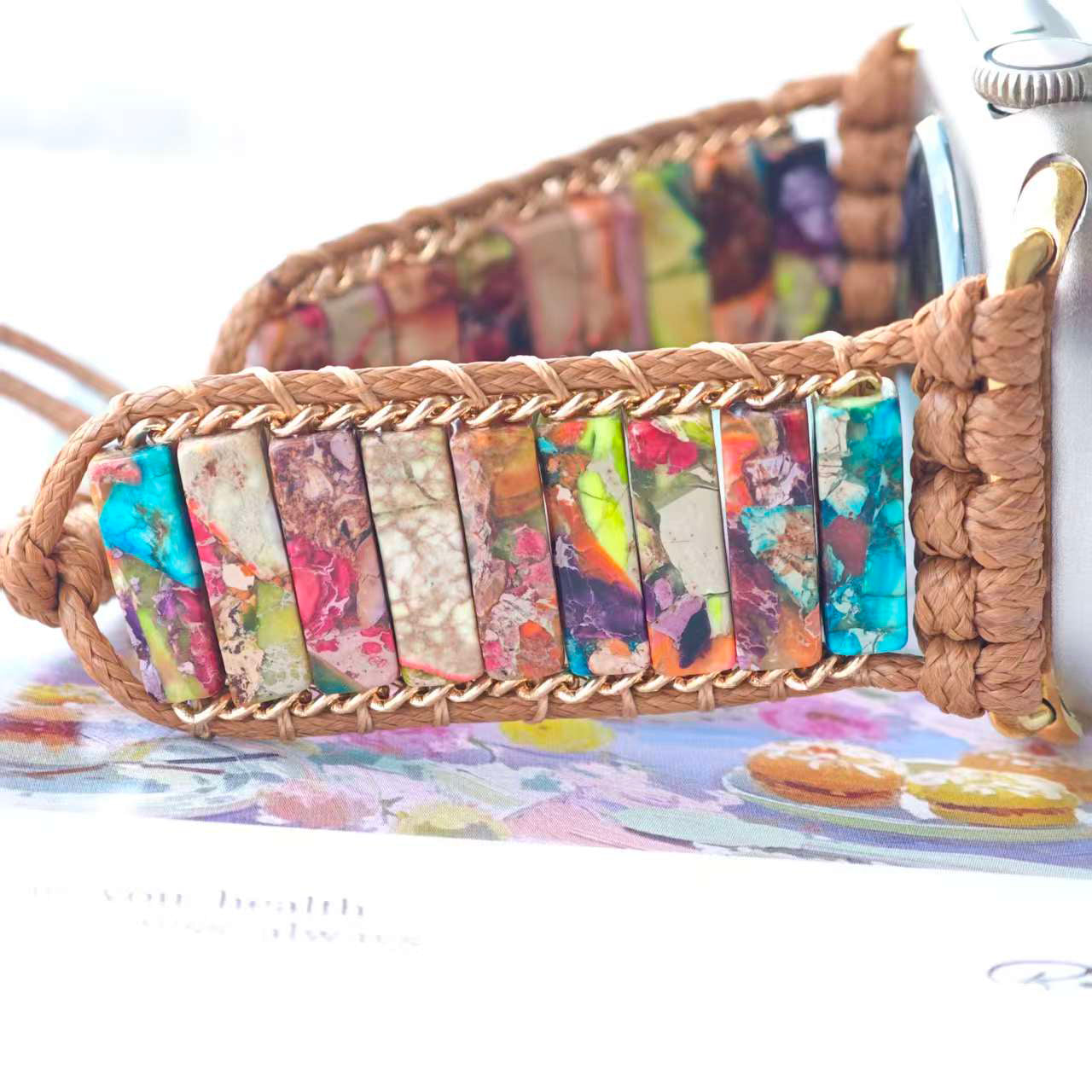 Jasper Macrame Apple Watch Strap