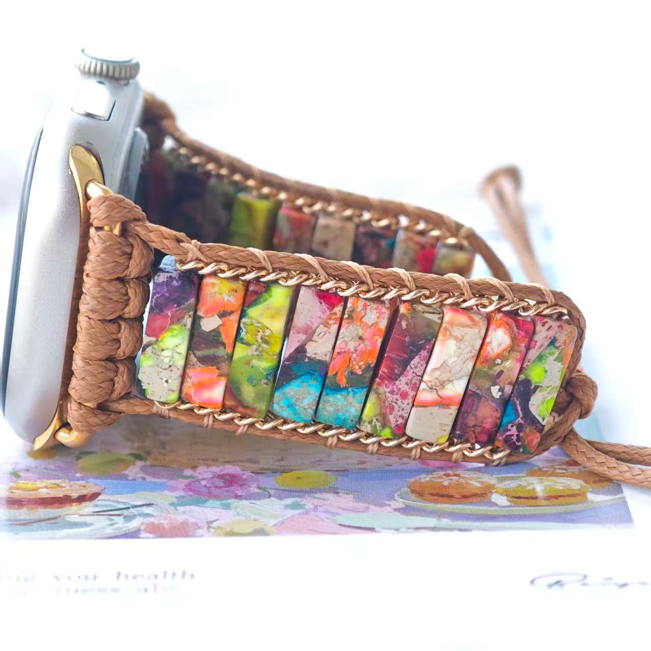 Jasper Macrame Apple Watch Strap