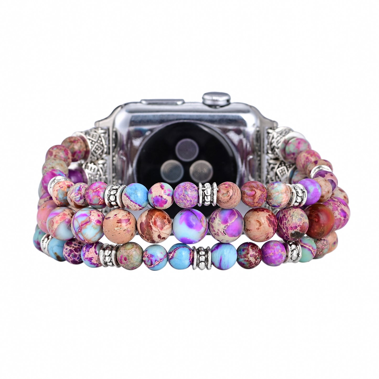 Multi Jasper Beaded Apple Watch Band