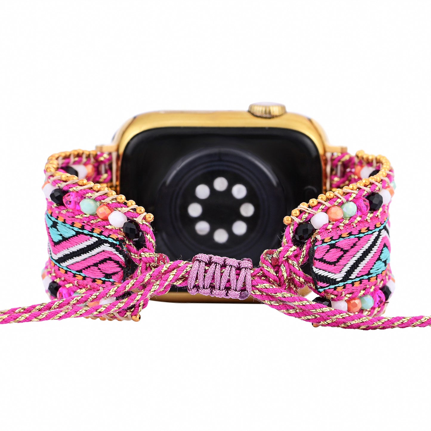 Jacquard & Crystal Beaded Apple Samsung Fitbit Watch Strap