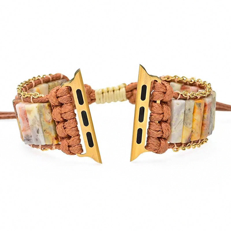 Adjustable Lace Agate Apple Watch Band