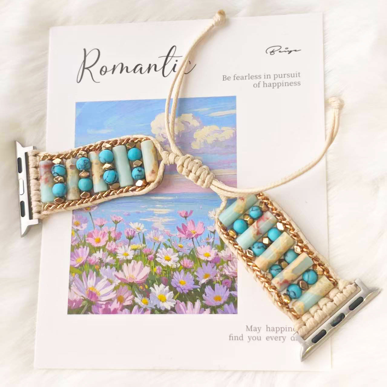 Jasper & Amazonite Apple Watch Band,