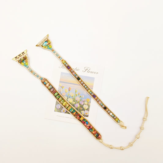 Handmade Multi Gemstone Beaded Band