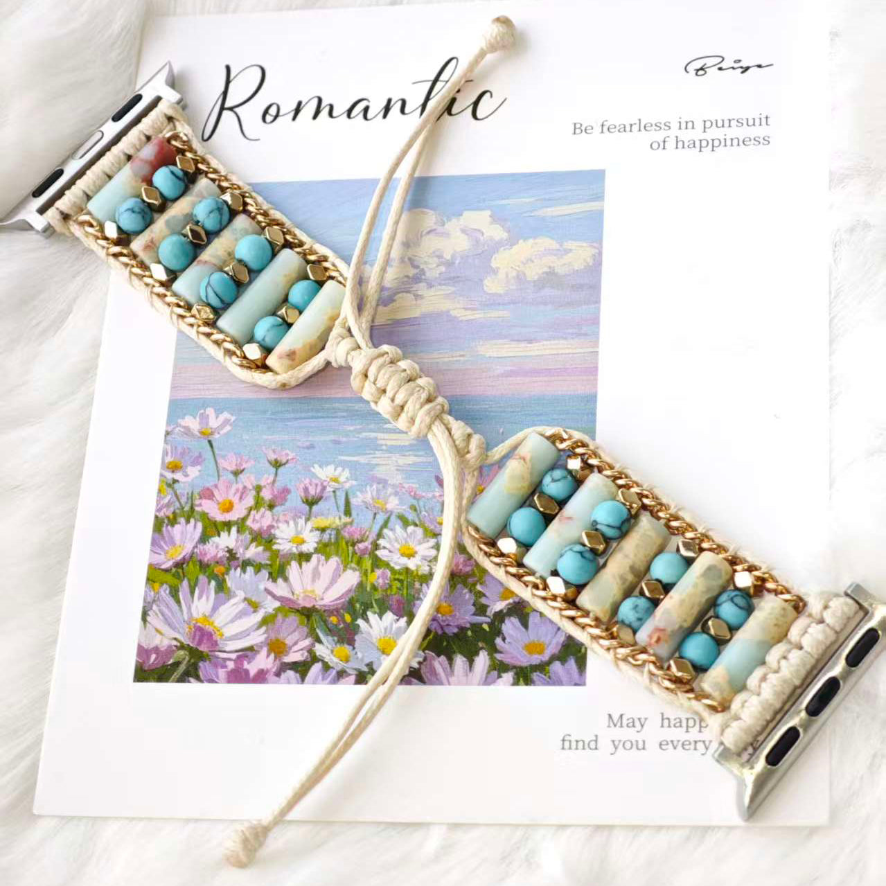 Jasper & Amazonite Apple Watch Band,