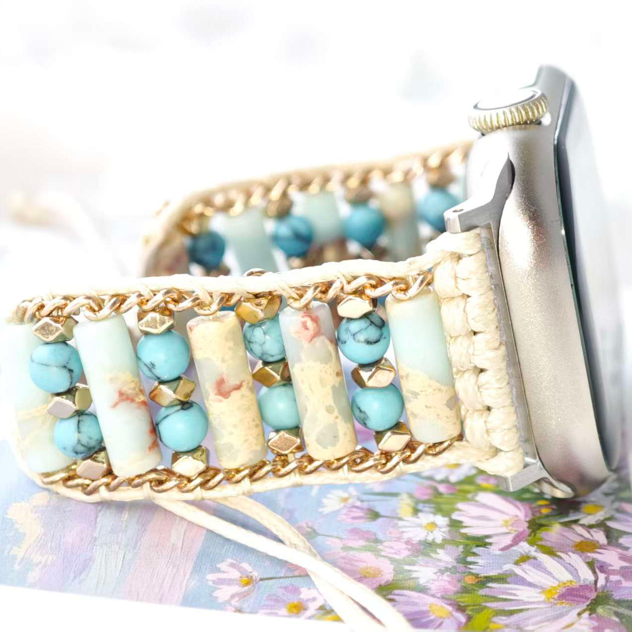 Jasper & Amazonite Apple Watch Band,