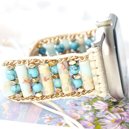 Jasper & Amazonite Apple Watch Band,