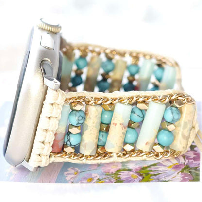 Jasper & Amazonite Apple Watch Band,