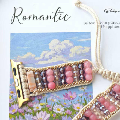 Jasper & Crystal Macrame Apple Watch Strap