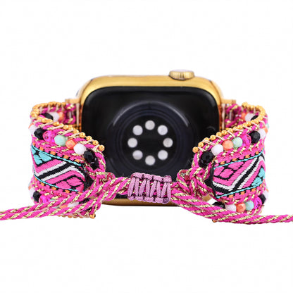 Jacquard & Crystal Beaded Apple Samsung Fitbit Watch Strap